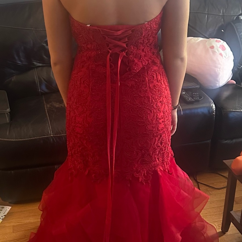 Mermaid style dress worn as 2nd gown for Sweet 16.